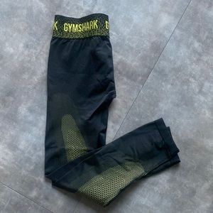 Black and Green Gym Shark Leggings
